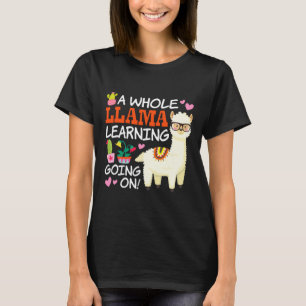 Ein großes Llama-Lernen bei Lehrern und Schülern T-Shirt