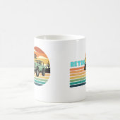 Ein großes Retro-Auto Kaffeetasse (Mittel)