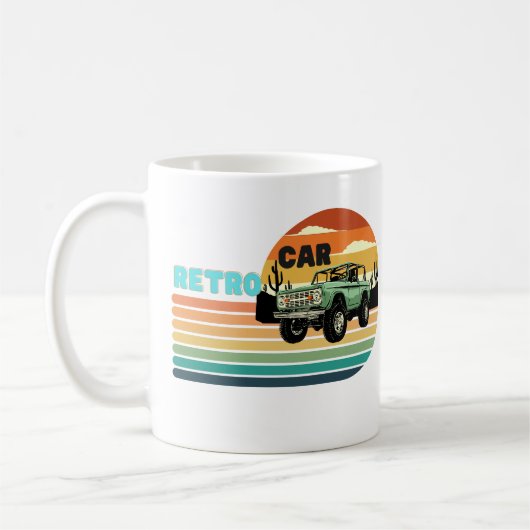 Ein großes Retro-Auto Kaffeetasse (Links)