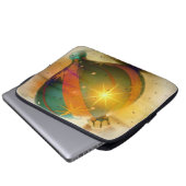 Ein großes, schlichtes Weihnachtsgeschenk Laptopschutzhülle (Vorne Knopf)