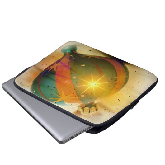 Ein großes, schlichtes Weihnachtsgeschenk Laptopschutzhülle (Vorne Knopf)