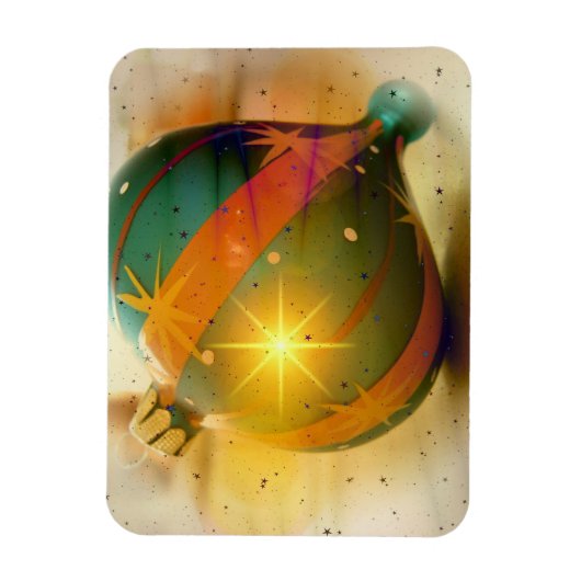 Ein großes, schlichtes Weihnachtsgeschenk Magnet (Vertikal)