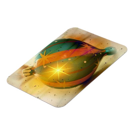 Ein großes, schlichtes Weihnachtsgeschenk Magnet (Linke Seite)