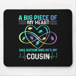 Ein großes Stück meines Herzens hat Autismus und e Mousepad