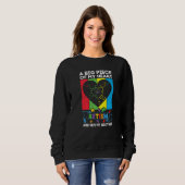 Ein großes Stück meines Herzens hat Autismus und e Sweatshirt (Vorne ganz)