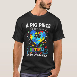 Ein großes Stück meines Herzens hat Autismus und e T-Shirt