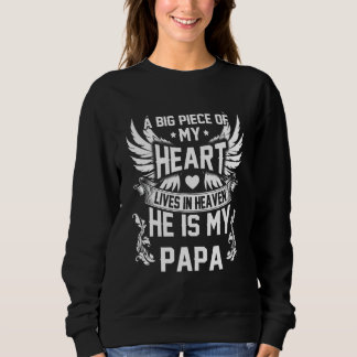 Ein großes Stück meines Herzens lebt im Himmel, er Sweatshirt
