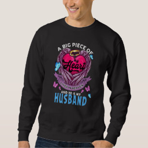 Ein großes Stück meines Herzens lebt im Himmel, er Sweatshirt
