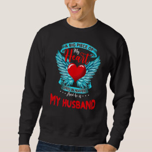 Ein großes Stück meines Herzens lebt im Himmel, er Sweatshirt