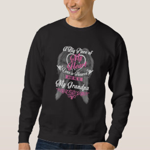 Ein großes Stück meines Herzens lebt im Himmel, er Sweatshirt