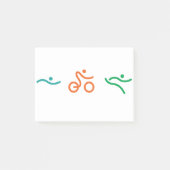 Ein großes Triathlon Geschenk für Ihren Freund ode Post-it Klebezettel (Vorderseite)