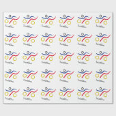 Ein großes Triathlongeschenk für Ihren Freund oder Geschenkpapier (Flach)