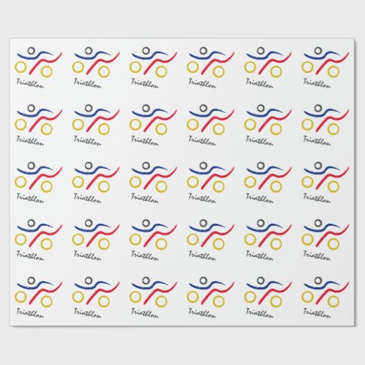 Ein großes Triathlongeschenk für Ihren Freund oder Geschenkpapier (Flach)