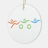 Ein großes Triathlongeschenk für Ihren Freund oder Keramikornament (Links)