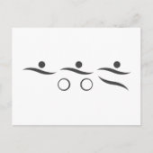 Ein großes Triathlongeschenk für Ihren Freund oder Postkarte (Vorderseite)