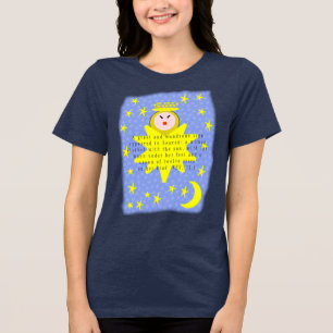 Ein großes und wunderbares Zeichen erschien am Him Tri-Blend Shirt