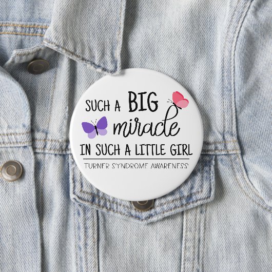 Ein großes Wunder-Turner-Syndrom Button (Beispiel)