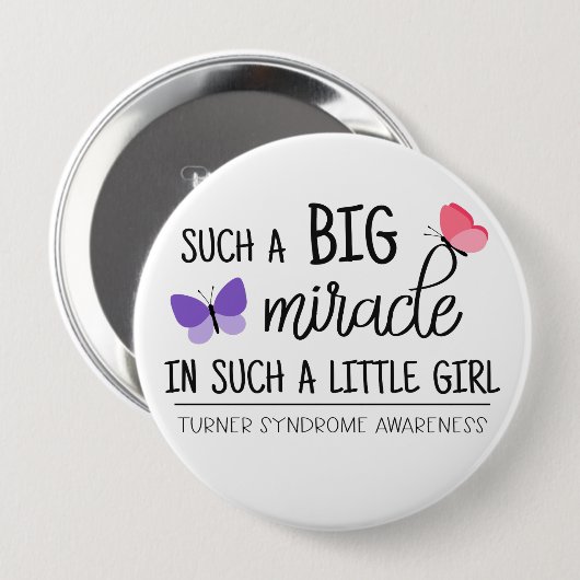 Ein großes Wunder-Turner-Syndrom Button (Vorne & Hinten)
