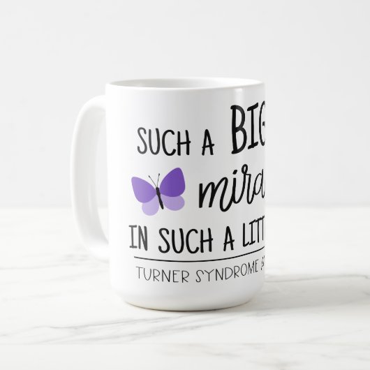 Ein großes Wunder-Turner-Syndrom Kaffeetasse (Vorderseite Links)