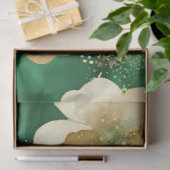 Ein grün-goldenes St. Patrick-Design #3 Seidenpapier (Geschenk)
