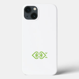 ein grün-weißes Logo mit einem stilisierten Design Case-Mate iPhone Hülle
