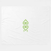 ein grün-weißes Logo mit einem stilisierten Design Fleecedecke (Vorderseite (Horizontal))