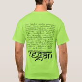 ein Grund, vegan zu gehen T-Shirt (Rückseite)