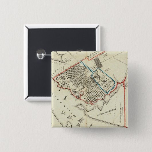 Ein Grundstücksplan des Hampton-Normalen Button (Vorne & Hinten)