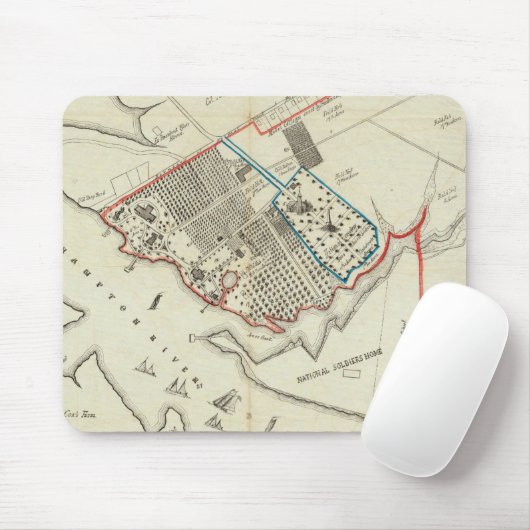 Ein Grundstücksplan des Hampton-Normalen Mousepad (Mit Mouse)