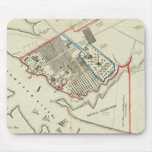 Ein Grundstücksplan des Hampton-Normalen Mousepad (Vorne)