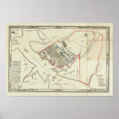 Ein Grundstücksplan des Hampton-Normalen Poster (Vorne)