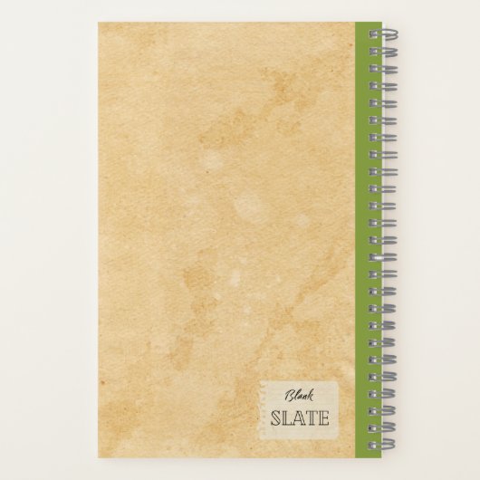 Ein grüner Apfel und eine halbe Personalisierte Zu Notizblock (Rückseite)