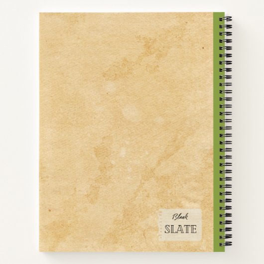 Ein grüner Apfel und eine halbe Personalisierte Zu Notizblock (Rückseite)