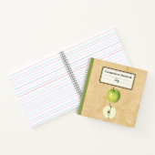 Ein grüner Apfel und eine halbe Personalisierte Zu Notizblock (Innenseite)