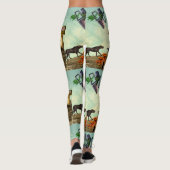 Ein grüner, atemberaubender Planet Leggings (Rückseite)