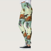 Ein grüner, atemberaubender Planet Leggings (Links)
