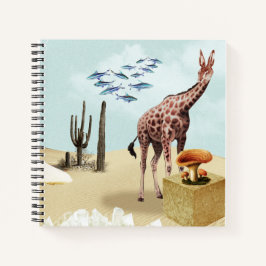 Ein grüner, atmender Planet Notizblock