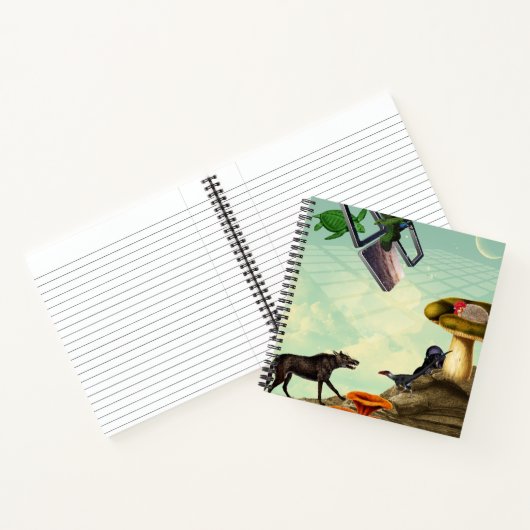 Ein grüner, atmender Planet Notizblock (Innenseite)