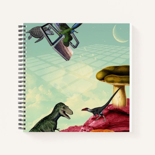 Ein grüner, atmender Planet Notizblock (Vorderseite)