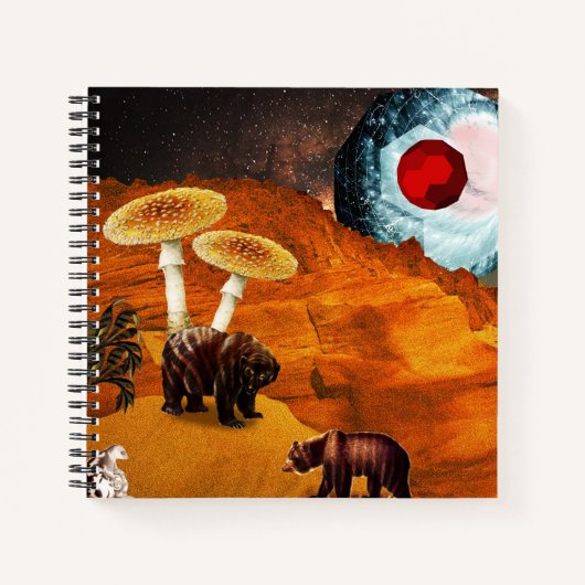 Ein grüner, atmender Planet Notizblock (Vorderseite)