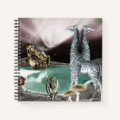 Ein grüner, atmender Planet Notizblock (Vorderseite)