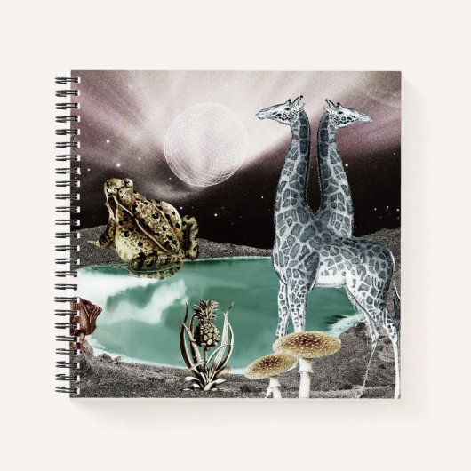 Ein grüner, atmender Planet Notizblock (Vorderseite)