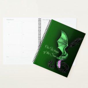 Ein grüner Drache Planer