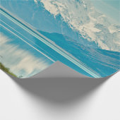 Ein grüner Farn Pflanze Hintergrund mit Schatten.  Geschenkpapier (Ecke)