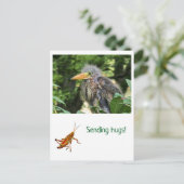 Ein grüner Held Postkarte (Stehend Vorderseite)