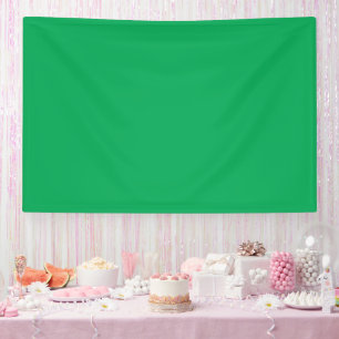 ein grüner Hintergrund mit Banner