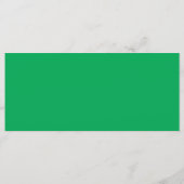 ein grüner Hintergrund mit Menükarte (Rückseite)