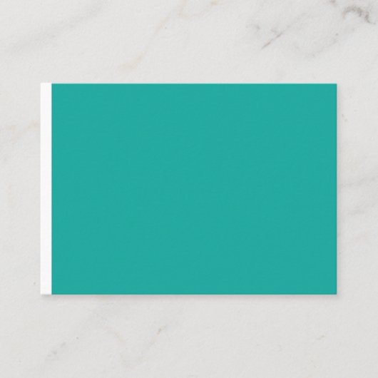 ein grüner Hintergrund mit Platzkarte (Vorderseite)