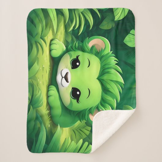 Ein grüner Löwengürtel im Dschungel Sherpadecke (Vorderseite)