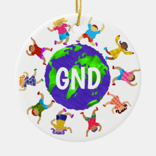 Ein grüner New Deal für unsere Zukunft Keramik Ornament